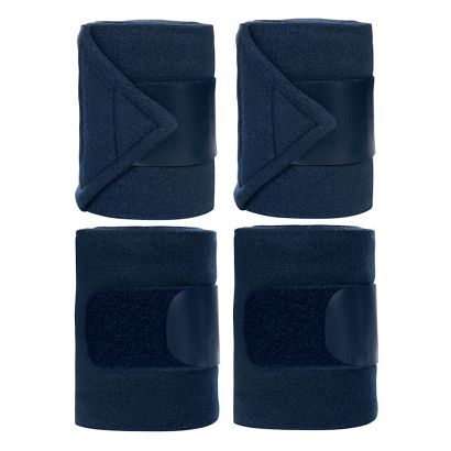 Bandaże polarowe HKM Innovation, zestaw 4 szt. Deep Blue / 12624