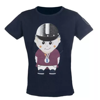 0 Koszulka jeździecka HKM King Clyde,  młodzieżowa / 8874