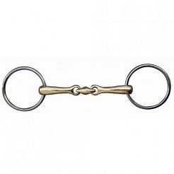 Loose ring snaffle + lozenge 16 mm + argentan HKM / 9874