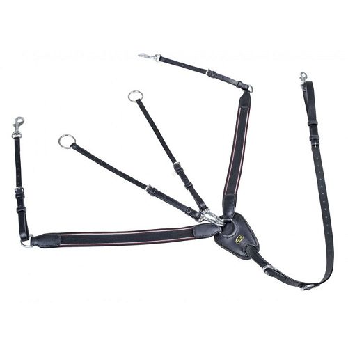 HKM Napierśnik z wytokiem elastyczny GUMMI / 6845 czarny