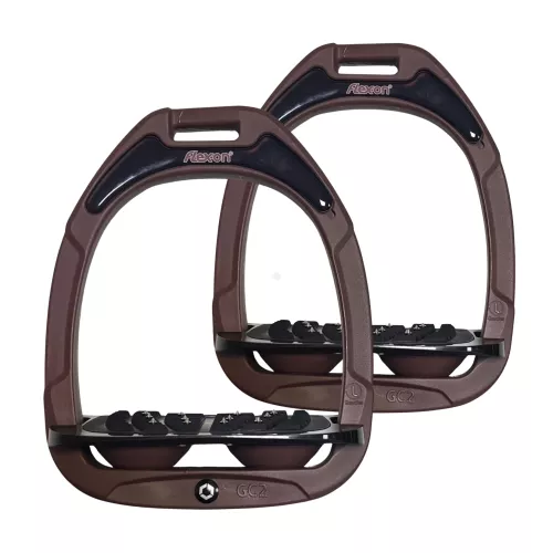 FLEX-ON Strzemiona Green Composite - inclined ULTRA grip -  brown/black/brown