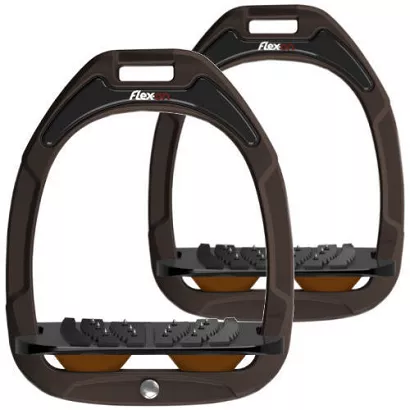 FLEX-ON Strzemiona Green Composite - inclined ULTRA grip -  brown/black/brown