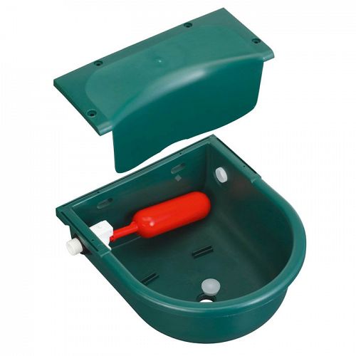 Horse Water Trough with Float Valve KERBL, Plastic, Green / S522