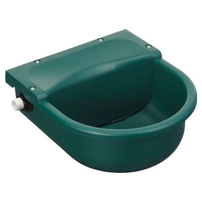 Horse Water Trough with Float Valve KERBL, Plastic, Green / S522