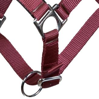 Head collar soft padding HKM Stars Dark Red / 6613 - 6