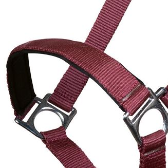 Head collar soft padding HKM Stars Dark Red / 6613 - 7
