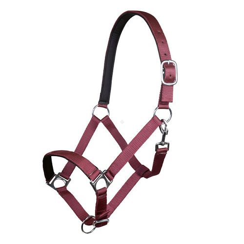 Head collar soft padding HKM Stars Dark Red / 6613