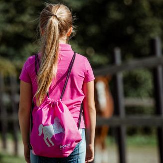 Worek / plecak z koniem HORZE GYM BAG - shocking pink