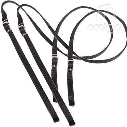 1713 MUSTANG Nylon lunging reins
