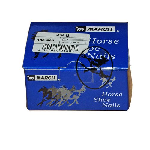 Horseshoe Nails NC March JC-3 (100 pcs)