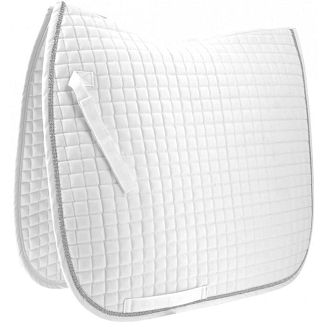Dressage Saddle Pad  DL  Riding World GIRLY - White / 204545 - 2