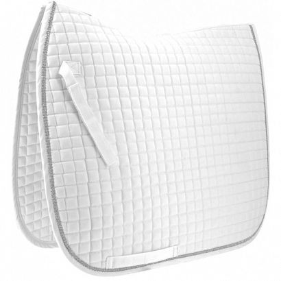 Dressage Saddle Pad  DL  Riding World GIRLY - White / 204545