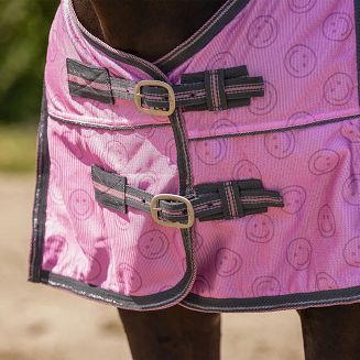 Fly Sheet with Neck Cover and Mask QHP  Cheery Pink / 6402 - 6