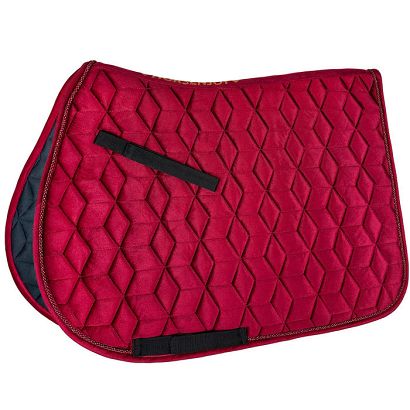 Saddle Pad VS HORSENJOY Velvet  Burgundy / 1903