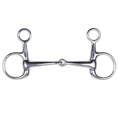 0 Wędzidło BAUCHERA oliwkowe pełne STALLION-L stal nierdzewna / 15239