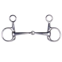 15239 STALLION-L Soild Baucher eggbutt bit stainless steel
