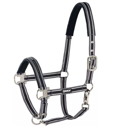 Kantar podszywany ESKADRON Pin Buckle Core, Black-Anthra-White / 4100 00 816 291