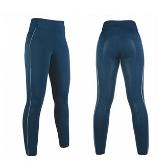 Bryczesy - legginsy damskie HKM Equilibrio z silikonowym lejem / 12161