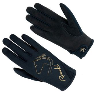 Rękawiczki jeździeckie ROECKL TRYON dziecięce - black