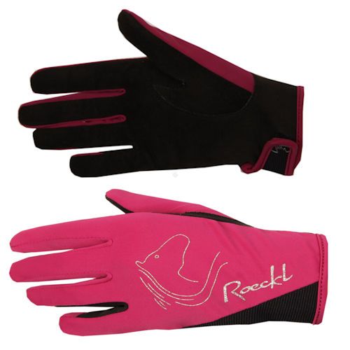 Rękawiczki jeździeckie ROECKL TRYON dziecięce - berry