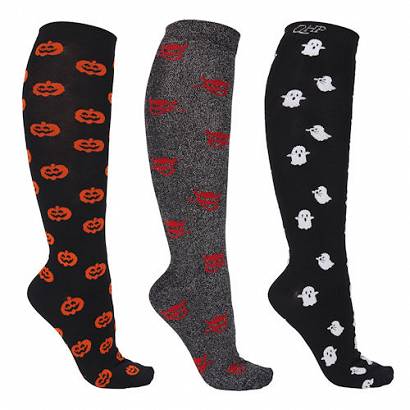 Knee stockings QHP Halloween 3-pack / 7255