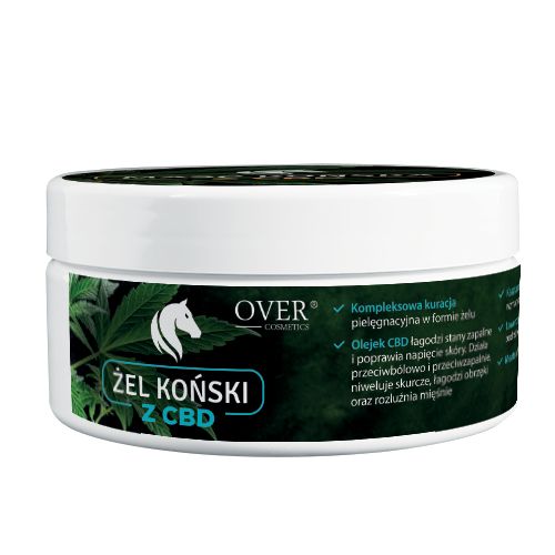 Horse gel OVER COSMETICS with CBD oil, 250 g