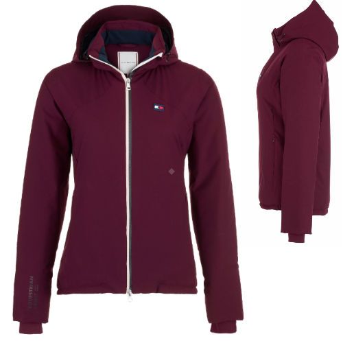 Kurtka jeździecka damska TOMMY HILFIGER Eco-Loft Performance / TH10128-024 - kolor brodowy - burgundy