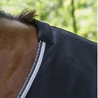 Derka polarowa dla konia Riding World bez zpięć pod brzuchem, czarna / 400636 - 4
