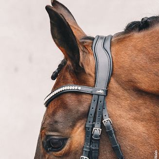 miękko wyścielany pasek potyliczny o anatomicznym wycięciu zapewnia dodatkową przestrzeń dla uszu