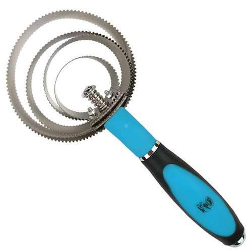 Zgrzebło sprężynowe Y Modern, okrągłe, niebieskie / 249401