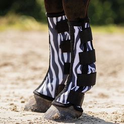 Ochraniacze na nogi konia QHP p/w muchom i promieniom UV Zebra /4119