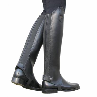 56 HIPPICA Leather half chaps