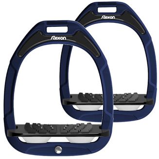 FLEX-ON Strzemiona kompozytowe - inclinet ULTRA GRIP - blue navy granatowa ramka - czarna wkładka - biały elastomer