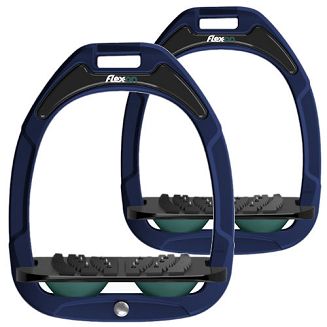 FLEX-ON Strzemiona kompozytowe - inclinet ULTRA GRIP - blue navy granatowa ramka - czarna wkładka - ciemnozielony elastomer