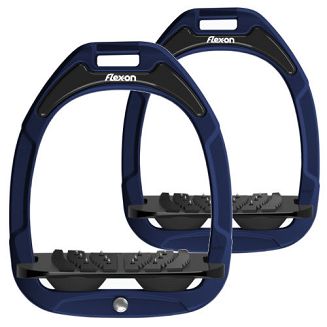 FLEX-ON Strzemiona kompozytowe - inclinet ULTRA GRIP - blue navy granatowa ramka - czarna wkładka - czarny elastomer