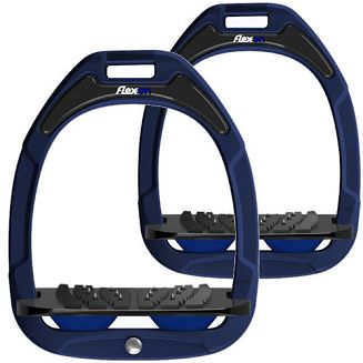 FLEX-ON Strzemiona kompozytowe - inclinet ULTRA GRIP - blue navy granatowa ramka - czarna wkładka - granatowy elastomer