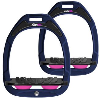 FLEX-ON Strzemiona kompozytowe - inclinet ULTRA GRIP - blue navy granatowa ramka - czarna wkładka - różowy elastomer