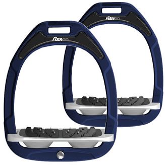 FLEX-ON Strzemiona kompozytowe - inclinet ULTRA GRIP - blue navy granatowa ramka - szara wkładka - szary elastomer