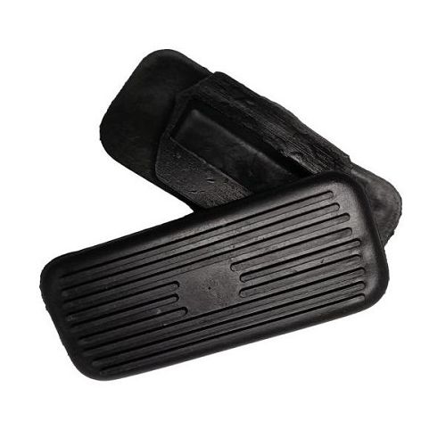Rubber Stirrup Pads NC  Straight, Black