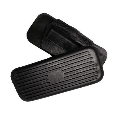 Rubber Stirrup Pads NC  Straight, Black
