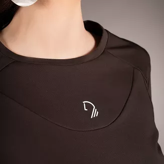 Women's Long-Sleeve Functional Shirt LAURIA GARRELLI Arezzo Dark Brown / 15382 - 2