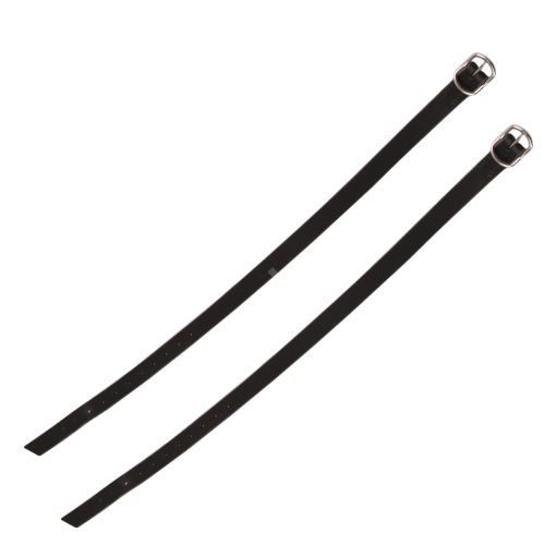 DAW-MAG Paski do ostróg skórzane, szyte (para) / 25020 kolor czarny