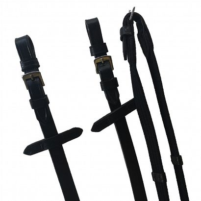 Leather-web reins 18mm