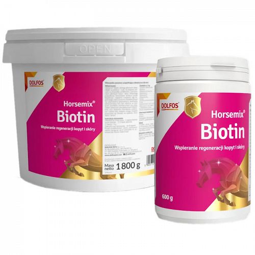 Biotyna w proszku dla koni DOLFOS Horsemix® Biotin