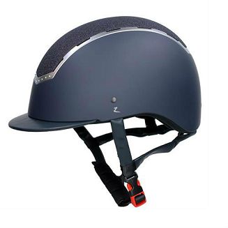 HORZE Kask jeździecki EMPIRE, atest VG1 01.040 / 30049 - granatowy z brokatem