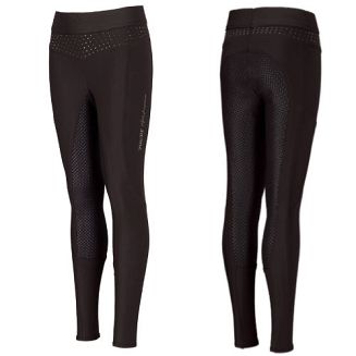 Bryczesy-leginsy PIKEUR Mel Athleisure, młodzieżowe, z pełnym silikonowym lejem, Jesień - Zima 2021 - brocade brown