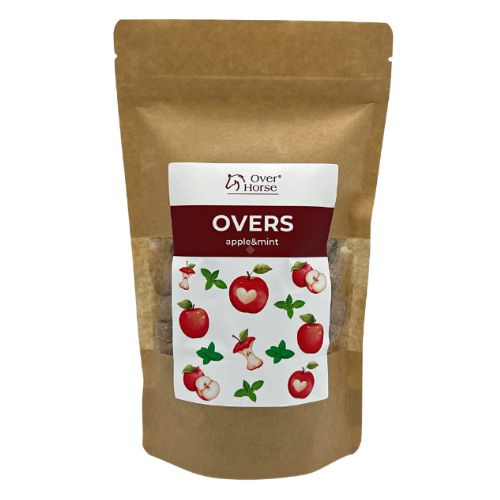 Smaczki dla konia jabłko - mięta OVER HORSE Overs, 0,5 kg