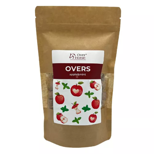 Smaczki dla konia jabłko - mięta OVER HORSE Overs, 0,5 kg