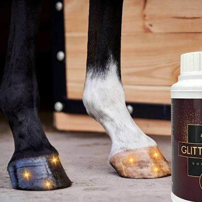 Glitter Hoof Golden Oil OVER HORSE550 ml