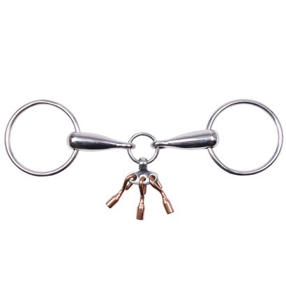 0 Wędzidło pełne z zabawką miedzianą STALLION-L stal nierdzewna / 15237